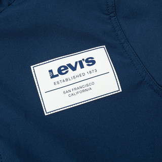 Levi's李维斯童装【商场同款】秋季你男童连帽风衣儿童休闲百搭外套 深靛蓝 120/60(6)