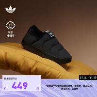 adidas「面包鞋」阿迪达斯三叶草PUFFYLETTE 360男小童冬运动棉鞋 黑 30.5(180mm)