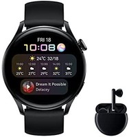 HUAWEI 华为 Watch 3  智能手表 + Freebuds 3 蓝牙耳机 黑色套装