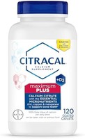 Citracal 钙质补充剂 骨骼和关节支持 120片 无味 1件装 适合成人