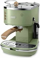 De'Longhi 德龙 Icona 复古泵压式咖啡机 KBOV2001.GR 适用于制备意式浓缩(Espresso)
