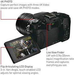 Panasonic 松下 电器 LUMIX G85 4K 数码相机，12-60 毫米电动 OIS 镜头，16 兆像素无反光镜相机，5 轴机身