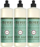 Mrs. MEYER'S CLEAN DAY 洗碗液，零残忍，罗勒香味，473ml，3 件装