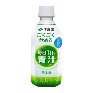 伊藤园（ITOEN）日本青汁无粉末感抹茶味膳食纤维大麦若叶维C青汁饮料350g*3