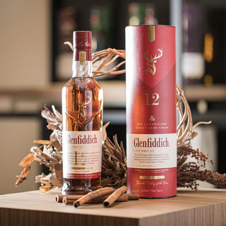 MAC-TALLA格兰菲迪 Glenfiddich 苏格兰单一麦芽威士忌700ml 英国洋酒 格兰菲迪12年雪莉桶700ml*2瓶