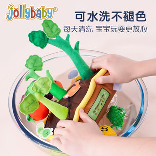 jollybabyjollybaby拔萝卜玩具婴儿可咬过家家宝宝益智早教玩具摇铃可啃咬 我的智慧水果树