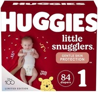 HUGGIES 好奇 婴儿纸尿裤尺寸 1(8-14 磅),84 克拉,Huggies Little Snugglers