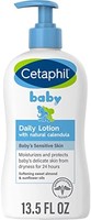Cetaphil 丝塔芙 婴儿日常乳液，含金盏花，维生素 E、甜杏仁油和向日葵油，不含矿物油，适合敏感肌肤