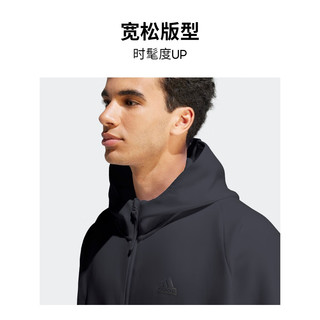 adidas「治愈服」阿迪达斯轻运动吴易昺同款ZNE系列男装夹克外套 黑色 A/S