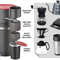 Cafflano Klassic- 便携式一体式手冲咖啡机 黑色