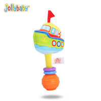 jollybaby婴儿车挂件玩具床铃摇铃婴儿玩具0-3-6-12个月新生儿玩具手摇铃 交通工具-轮船