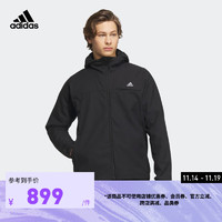 adidas阿迪达斯轻运动男装冬季运动连帽夹克外套IK7347 黑色 A/XS