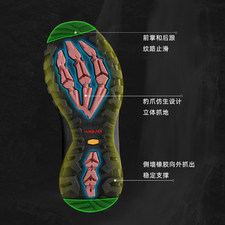 探路者（TOREAD）徒步鞋登山鞋 耐磨防滑户外鞋 舒适轻便徒步鞋秋冬 女-TFAABL92762黑色粉色 45