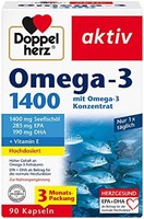 Doppelherz 双心 Omega-3补充剂  高剂量 Omega-3 浓缩物加维生素 E