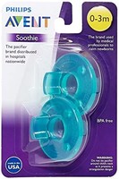 Avent Soothie Pacifier, Green, 0-3 Months