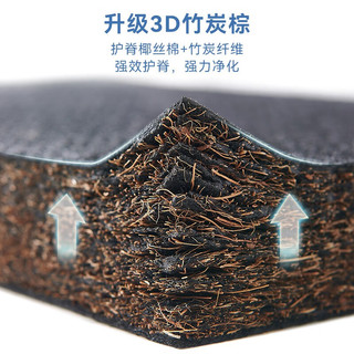 全友（QUANU） 全友家居椰棕床垫弹簧床垫植物纤维软硬两用护脊乳胶床 105323床垫(1.5米)