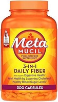 Metamucil 美达施 木瓜胶囊营养补充剂 消化健康 300粒胶囊装 无味 植物性 1件装 适合成人