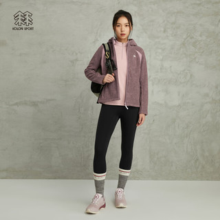 KOLON SPORT/可隆抓绒衣 女子户外透汽运动徒步露营保暖夹克外套 LKFJ3WN122-OG 玫瑰粉 160/S