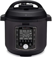 Instant Pot Pro 10 合 1 多功能电动锅 - 压力锅、慢炖锅、低温慢煮 - 黑色不锈钢，1200 瓦，7.6 升