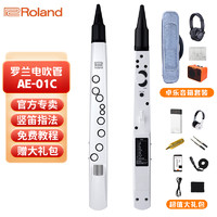 Roland 罗兰 AE-01C电吹管新型电子萨克斯支持蓝牙初学者成人老年人电子管乐 AE-01C[大礼包+耳机+接收器+卓乐音箱]