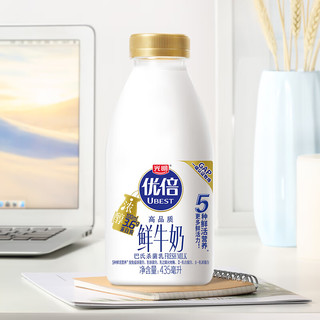 光明光明优倍鲜牛奶浓醇3.6g高钙低钠纯牛奶低温奶435ml鲜奶 鲜牛奶435ml*6瓶