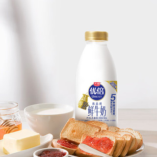 光明光明优倍鲜牛奶浓醇3.6g高钙低钠纯牛奶低温奶435ml鲜奶 鲜牛奶435ml*6瓶