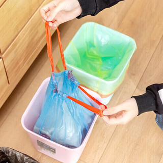 仙莉丝 储物家用卫生一次性抽绳垃圾袋手提式加厚 30支