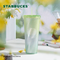 星巴克（Starbucks）自然系列塑料随行杯吸管杯水杯大容量咖啡杯男女男女 绿色款塑料吸管杯710ml