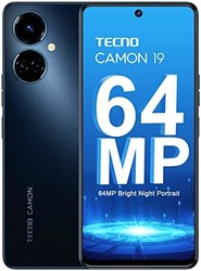 传音 TECNO Mobile CAMON 19 智能手机(Android,双 SIM 卡,1080 x 2460 6+128 GB 内存,65 分钟 充电)黑色