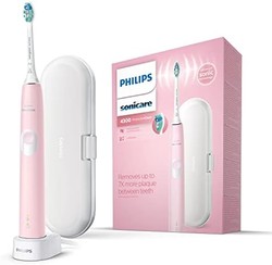 PHILIPS 飞利浦 Sonicare ProtectiveClean 4300电动牙刷，带旅行盒-柔和的粉红色-HX6806 / 03