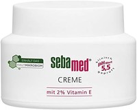 sebamed 施巴 维生素 E 保湿面霜 75 ml 面部护理帮助皮肤保持水分 防紫外线和皮肤过早老化 男女适用