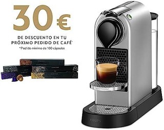 NESPRESSO 浓遇咖啡 Krups 克鲁伯 Nespresso XN741B 意式独立咖啡机 单杯式，银色