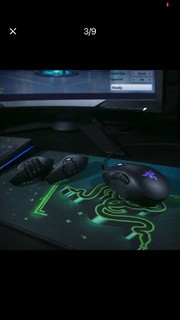 RAZER 雷蛇 那伽梵蛇 进化版 有线鼠标 16000DPI RGB 黑色