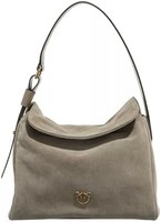 PINKO 品高 女式 Leaf HOBO 经典麂皮