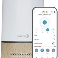 Safety 1st 智能空气净化器,iOS 和 Android 控制应用程序,白色