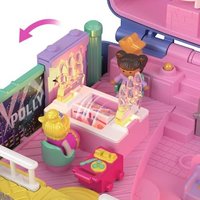 POLLY POCKET 纪念品系列星光晚宴派对紧凑 传统玩具套装 带 3 个娃娃和灯光