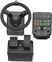 logitech 罗技 Saitek Farm Sim 控制器，农业模拟器套装，包括方向盘、控制台、油门和制动踏板
