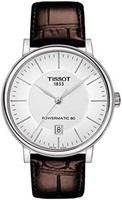 TISSOT 天梭 T122.407.16.031.00 Carson Premium Powermatic 80 男式手表, 银色