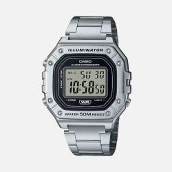 casio卡西欧时尚潮流男士手表复古方形腕表w218hd1avdf