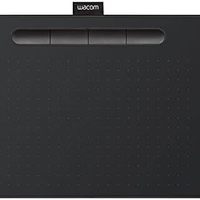 wacom 和冠 Intuos 中号绘图板 - 用于绘画和照片编辑 带压力敏感笔黑色 - 非常适合家庭办公室和电子学习