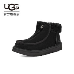 UGG 冬季新款女士休闲舒适平底高帮圆头拉链时尚便鞋靴 1143955