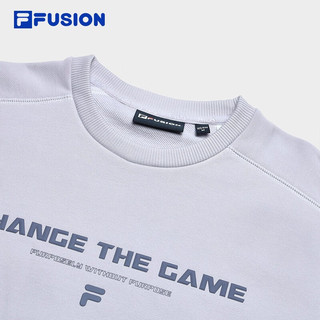 FILA FUSION斐乐潮牌女子针织套头衫2023冬时尚休闲短款卫衣 蔓藤紫-PU 160/80A/S