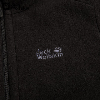 Jack Wolfskin狼爪抓绒衣男秋冬户外运动休闲舒适防风保暖抓绒外套5026032 5026032-6000/黑色/偏小一码 2XL 185/108A