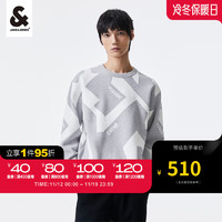 杰克琼斯 杰克·琼斯（JACK&JONES）23冬季针织衫雪尼尔几何图案长袖毛衣通勤日常男223425011 A06本白色 170/92A/S