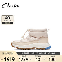 Clarks其乐ATL系列女鞋时尚潮流摩登舒适全地形防泼水短靴雪地靴 白色 261738264 39