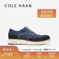 colehaan/歌涵 男鞋牛津鞋 23年秋季舒适缓震时尚休闲皮鞋C38488 藏青-C38488 43