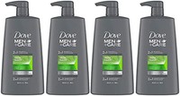 Dove 多芬 男士+护理 二合一洗发水护发素，滋养和焕发活力，清新洁净，有助于强韧秀发，750ml，4 件装