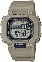 CASIO 卡西欧 LED 照明器 10 年电池超长带倒数计时器 每日闹钟全自动日历男式数字手表