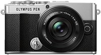 OLYMPUS 奥林巴斯 PEN E-P7 相机套件，20 MP传感器，5轴图像稳定，倾斜高清LCD