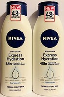 NIVEA 妮维雅 身体乳Express Hydration含海洋矿物400毫升2瓶装